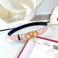 The Bold Edition Reversible Belt 30mm Light Pink Black Calfskin Gold Buckle