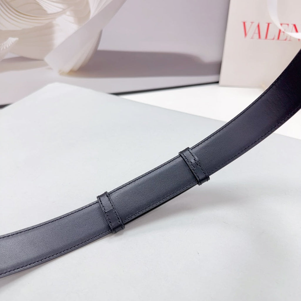 The Bold Edition Belt 30mm Black Calfskin Gold Buckle